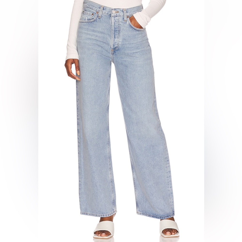Agolde Low Rise Baggy Jeans, Color: Void size 29